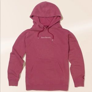 Rare Beauty Pullover Hoodie Sweatshirt Size Large Color Maroon